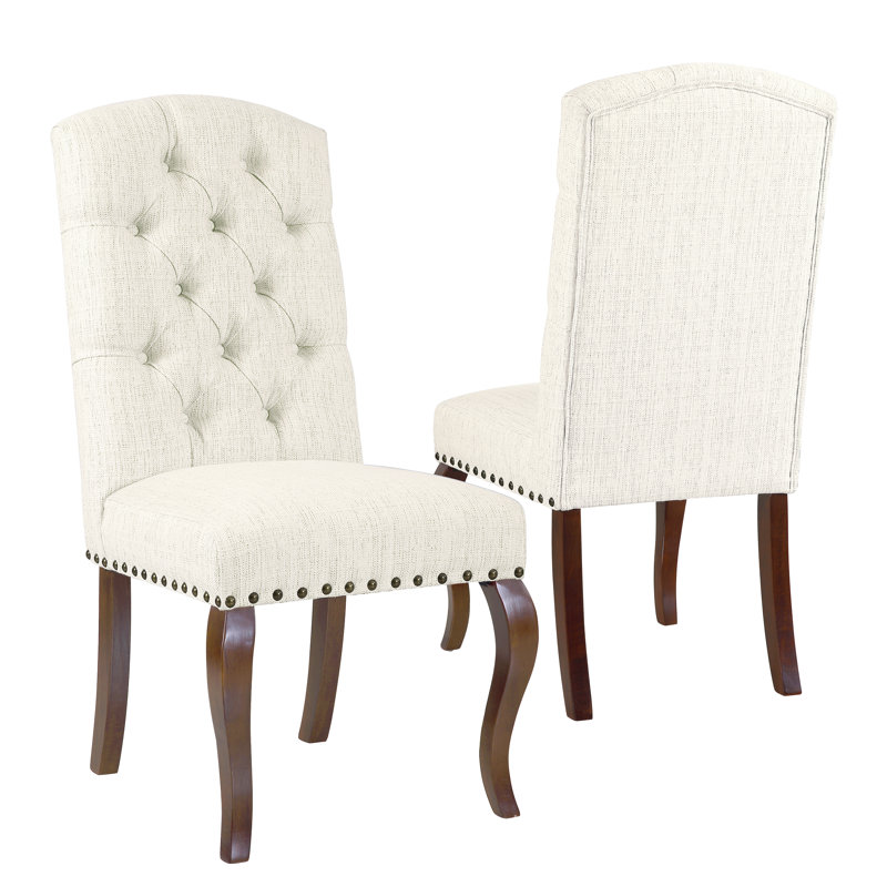 Charlton Home® Crepeau Stain Resistant Texutred Back Upholstered Dining